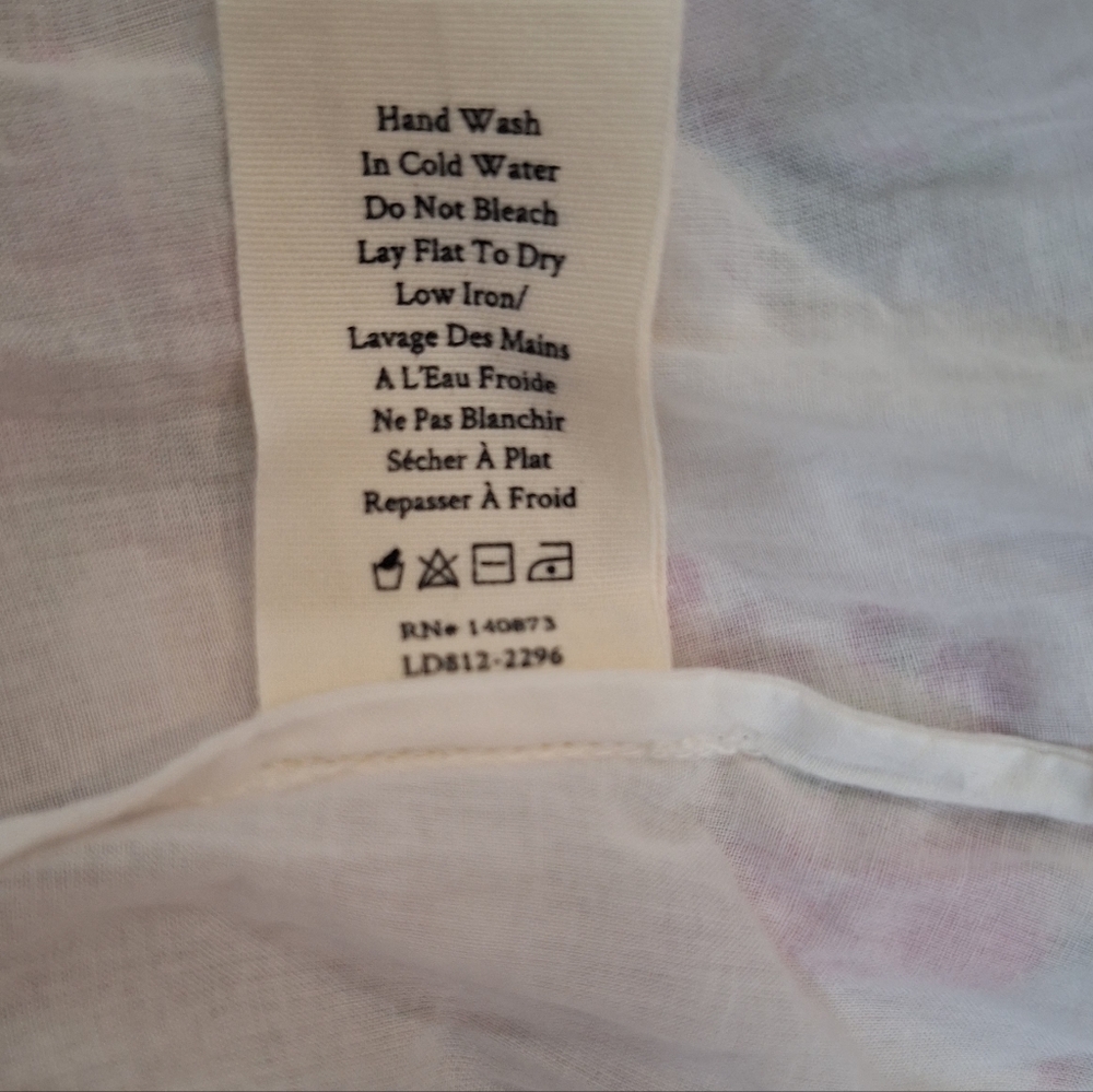 NWT LoveShackFancy White and Pink Floral Dress - Picture 13 of 13